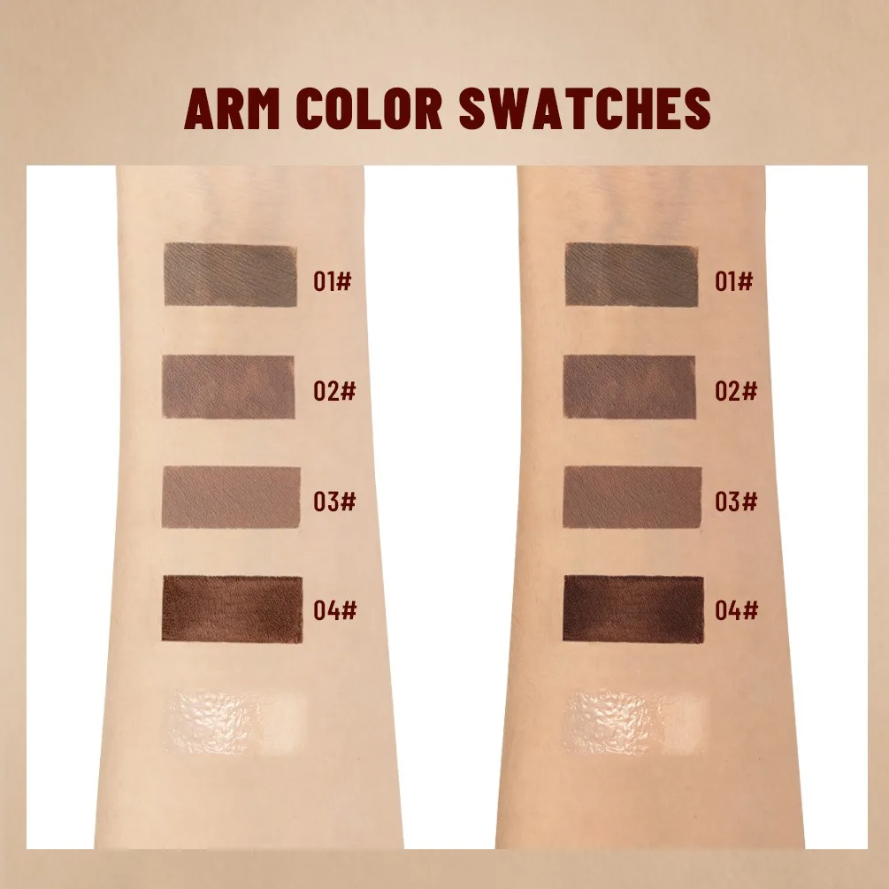 Transparent Brown Eyebrow Dye Styling Gel Waterproof Long Lasting Wild Brow Tint Wax Natural Clear Liquid Eyebrows Fixing Cream 5