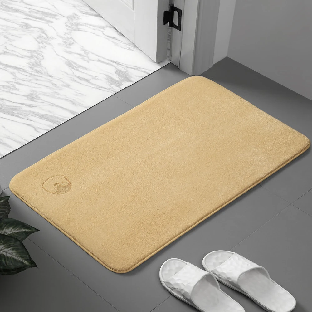 Home bathroom mat Non-slip carpet absorbable toilet Bedroom floor memory foam washable carpet Bathroom decorative ma