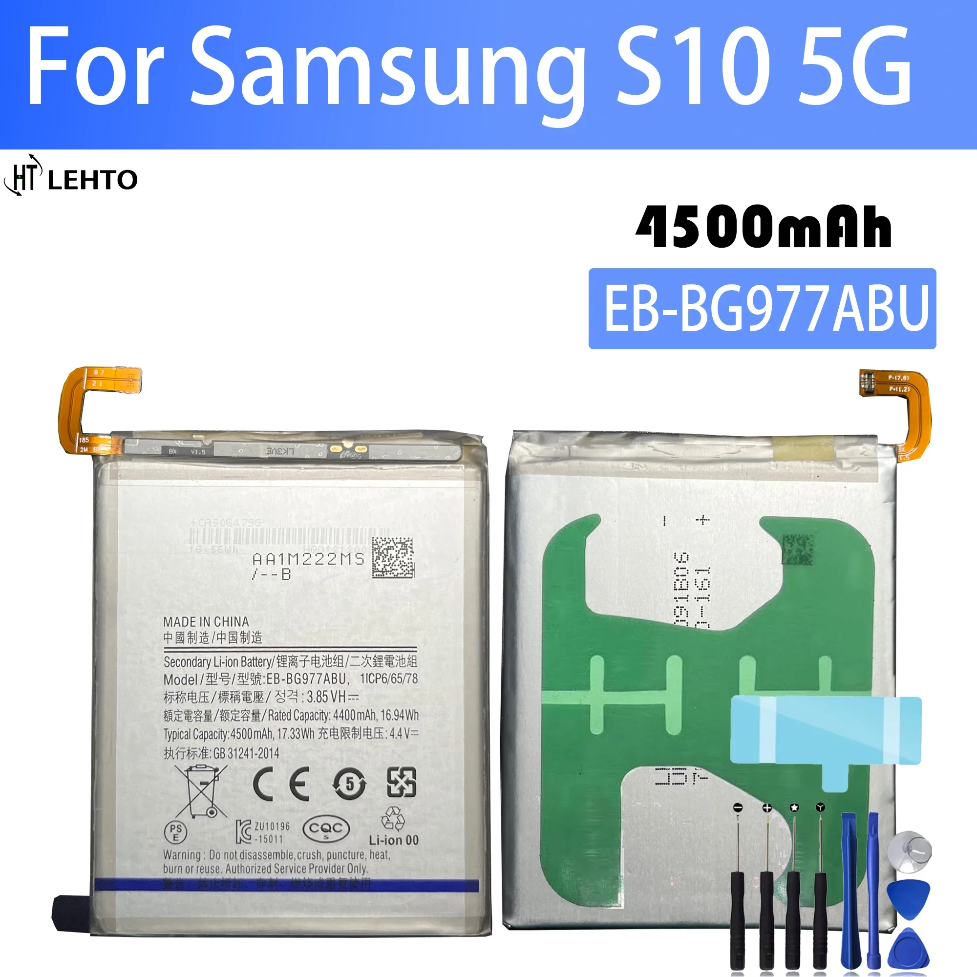 

EB-BG977ABU Battery For Samsung Galaxy S10 5G Version SM-G977 SM-G977B/T G977U G977N G9770 Battery