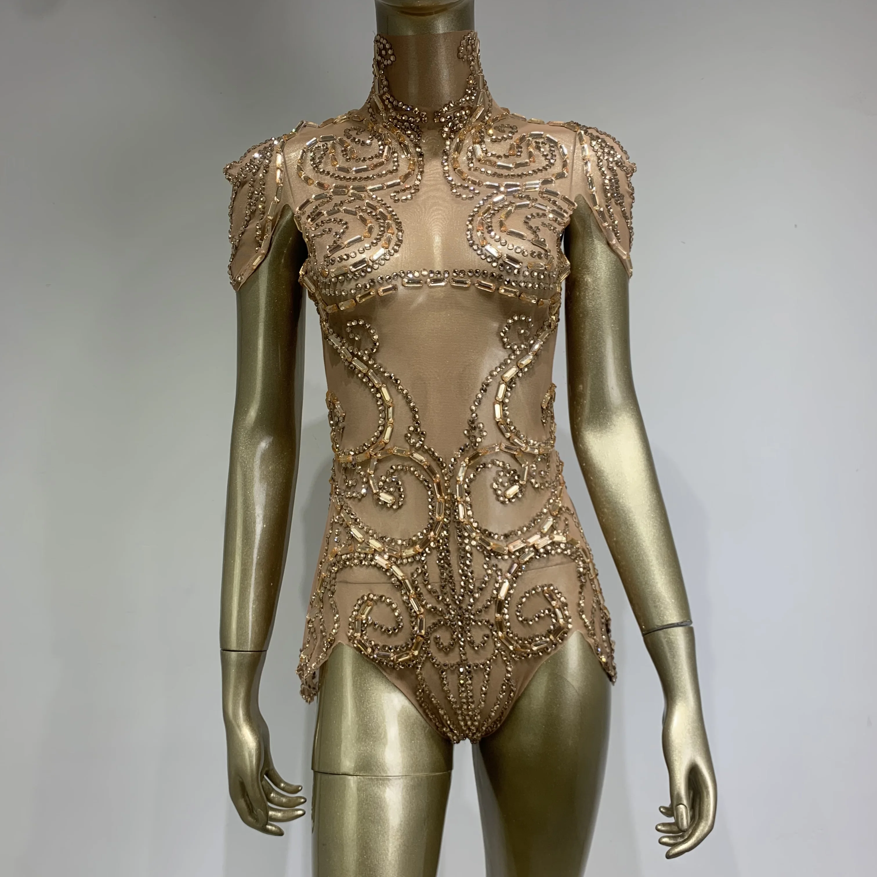 women-sexy-stretch-tight-fitting-gold-diamond-bodysuit-bar-nightclub-party-female-singer-dancer-stage-performance-costume