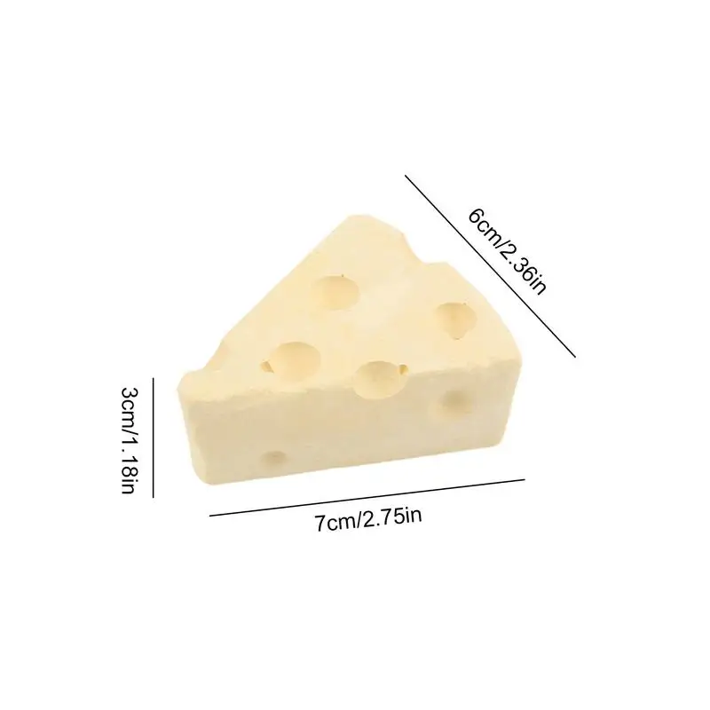 Pet Chew Toys Pet Teeth Grinding Stone Pet Toys Pet Teeth Grinding Toy Hamster Toy Calcium Grinding Stones Cheese Shape For Hamsters