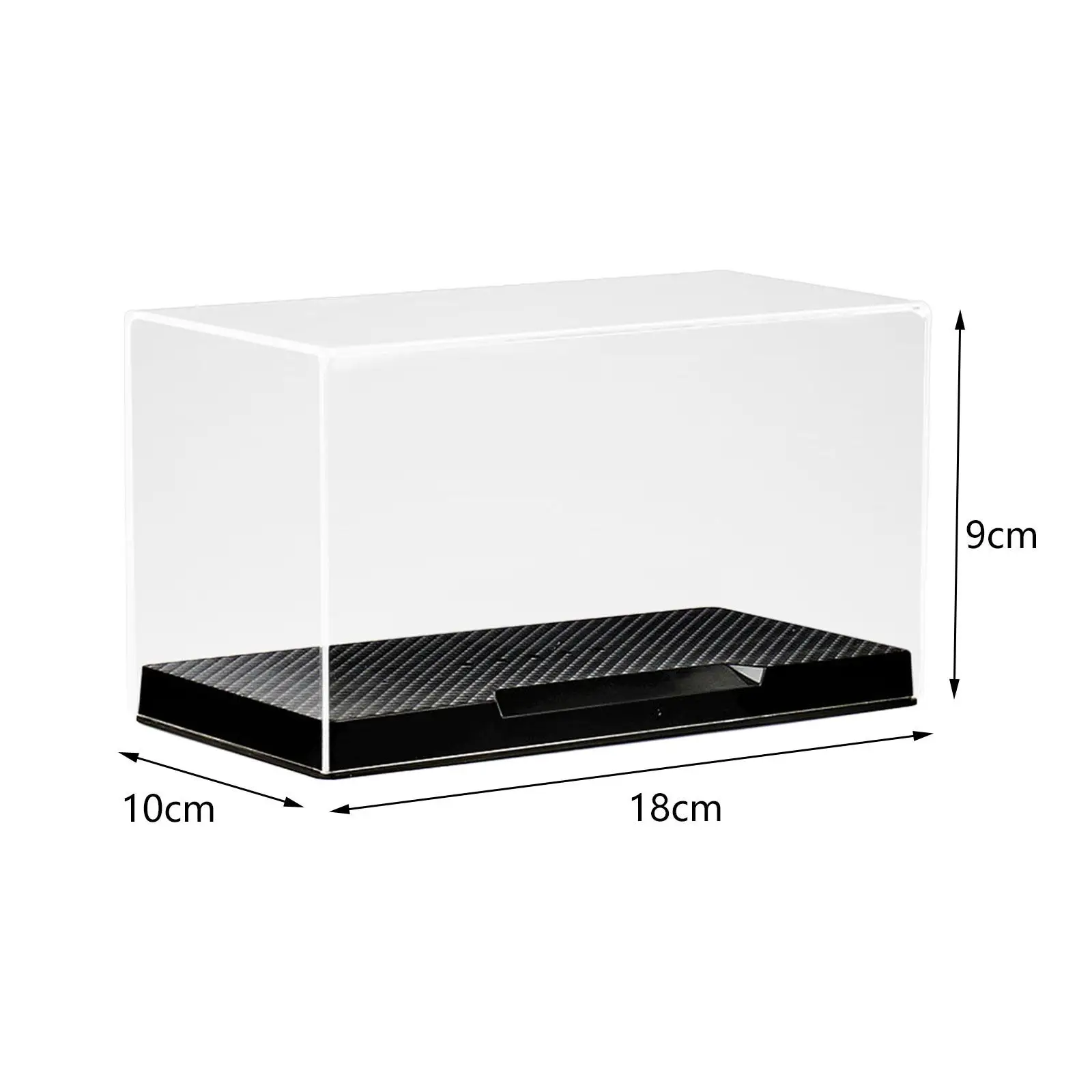 Acrylic Clear Display Case Durable Decorative Display Case Car Model Display Box for Miniature Figurines Model Cars Collectibles