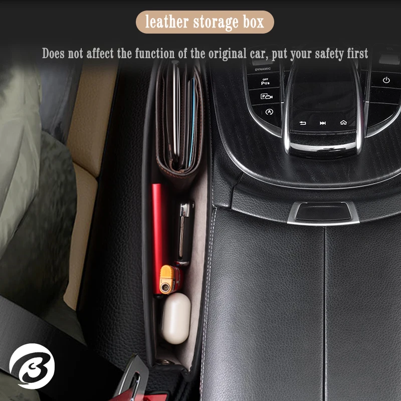 Leather Car Front Seat Side Gap Slit Storage Bag for Fiat 500 Tipo grande  punto ducato bravo palio panda doblo Auto Storage Box - AliExpress