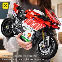 883 Pcs Collectible Motorcycle Display Model,Large Motorcycle Building Set Gift Idea for Adults,Model Motorcycle Kits To Build 2