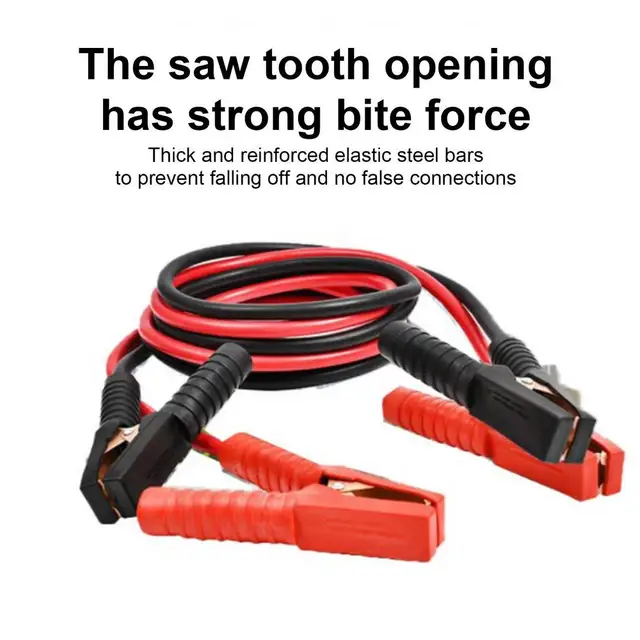 Heavy Duty Car Jumper Cables - Booster Cables For Car Battery Emergency Jump Starting