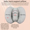 Baby Stroller Pillow Car Seat Head Fixed Neck Pillows Bend Shape Sleeping Protection Headrest Cushion Infant Anti-head Mat 2