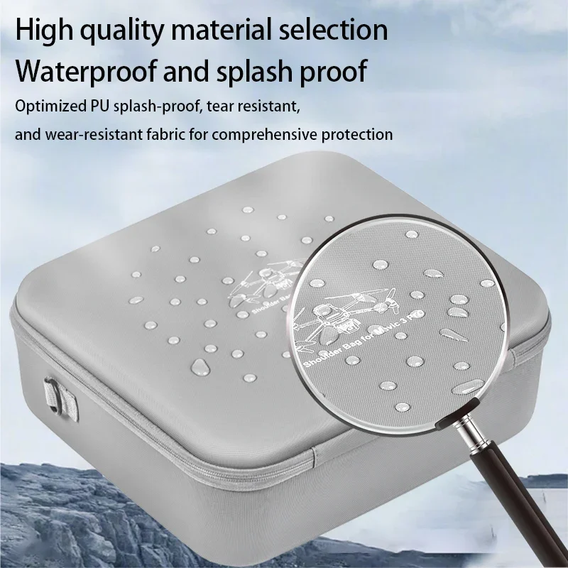 For DJI Mavic 3 Pro/Classic Accessories Storage Bag Travel Carrying Case PU Portable Shoulder Bag drone accessories drone storage bag dji case drone case For DJI RC/RC PRO Case