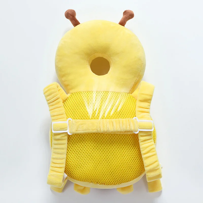 Baby Learn Walk Head Back Protector Anti Fall Cute Cartoon Bee Boys Girls Protect Pillow Kids Newborn Safe Backward Cap Cushion