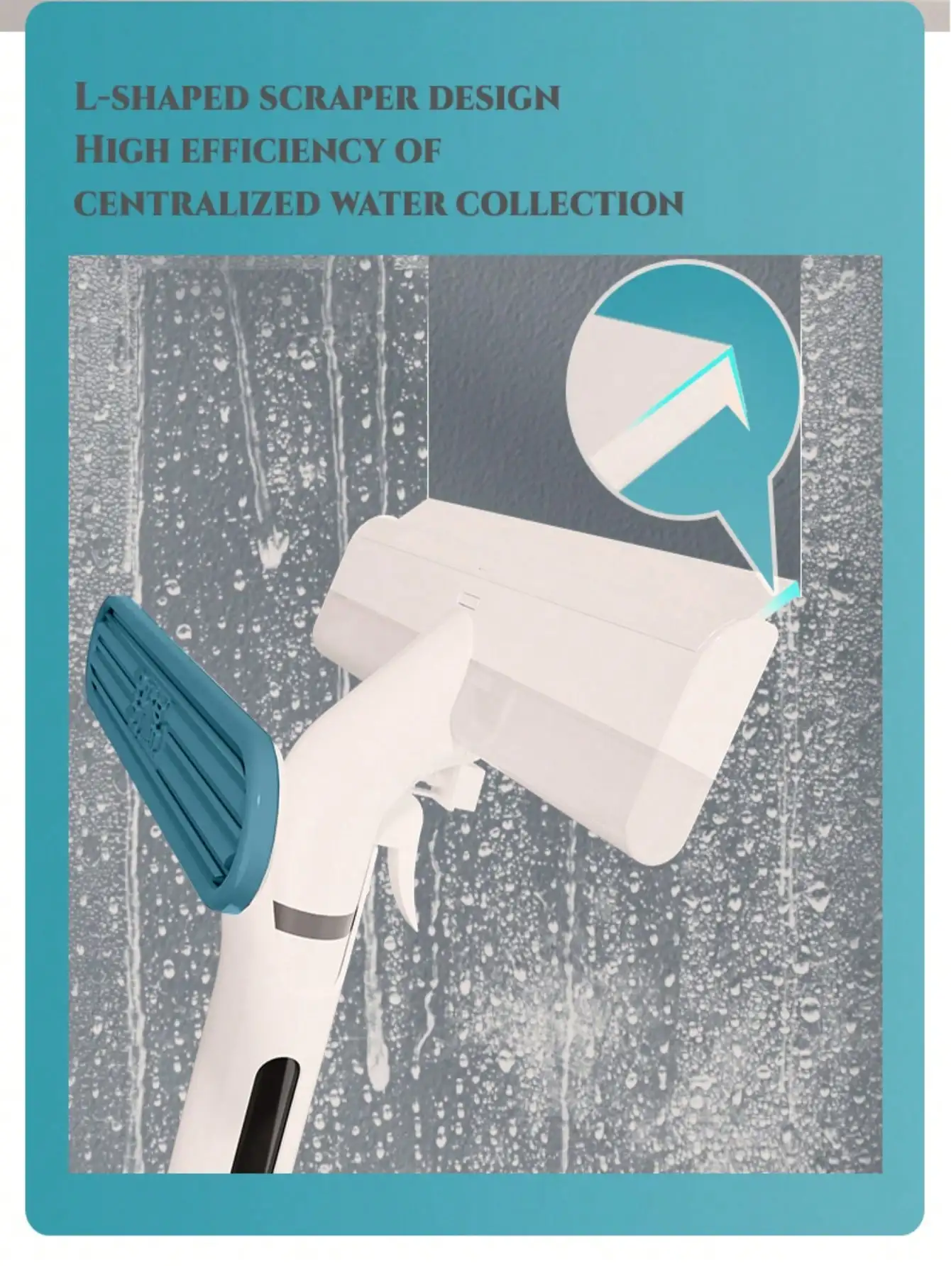 Glass Window Cleaner Scraper Squeegee Tool