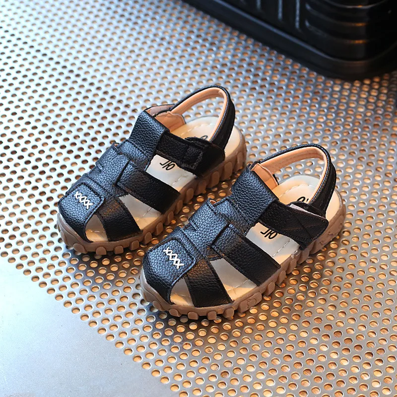 Summer Children Korean Boy Sandals Children Baby Beach Shoe Hook & Loop Hollow Non-slip Shoes Baby Girl Boy Toddler Shoe