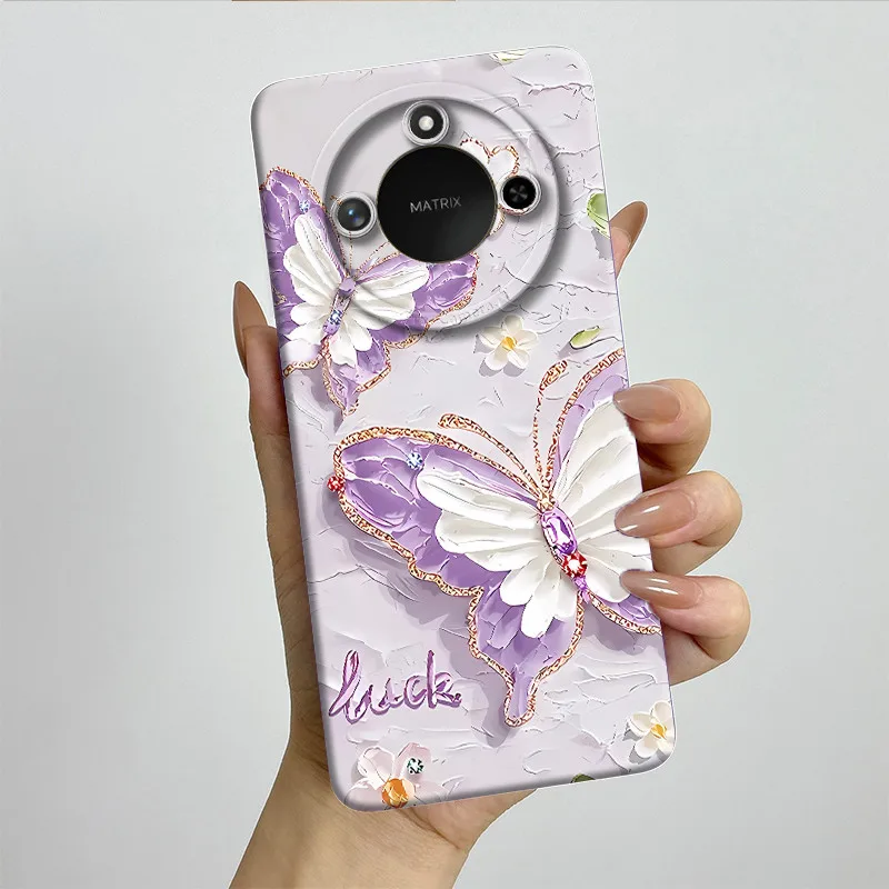 Sweet Painted Silicone Phone Case - Fashion Cartoon Design, Protective & Stylish