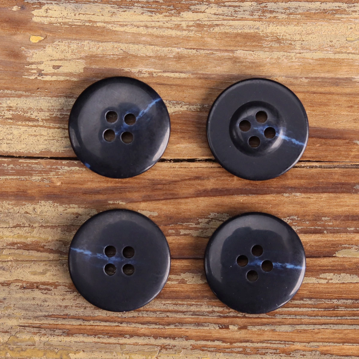 10pcs Blue Mens Classic Suit Buttons For Clothing Matte Wide Rim Round Sewing Accessories Curved Rim Womens Coat Sweater Knit 4