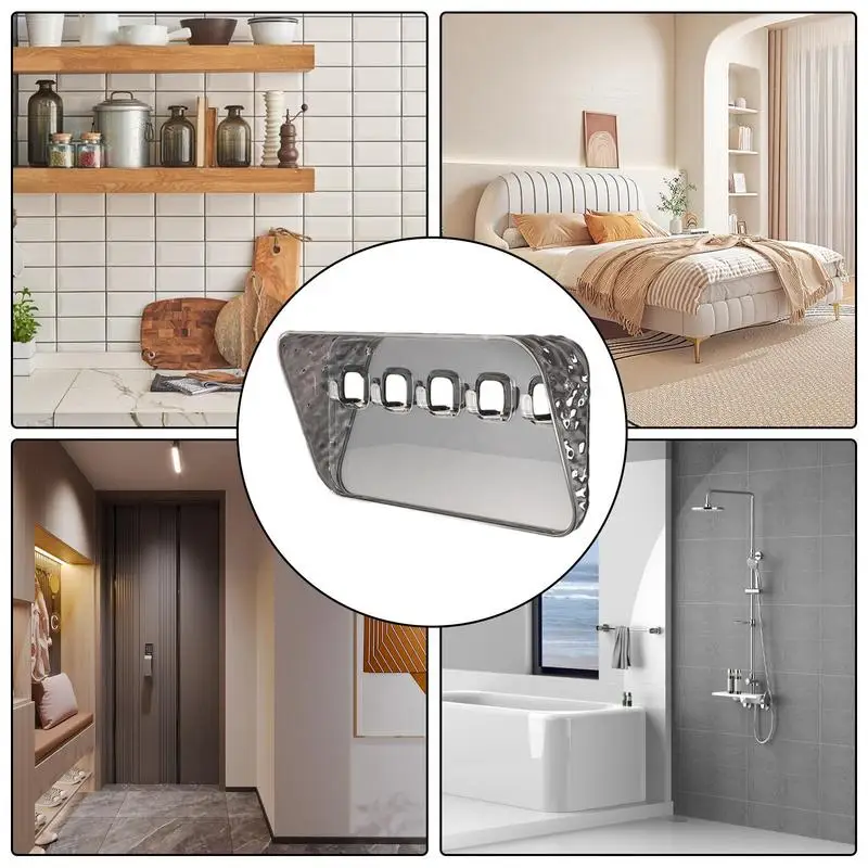 Key Holder For Wall Adhesive Key Organizer Shelf With Hooks Aesthetic Key Holder Wall Decor For Hallway Bedroom Entryway Living 5