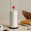 Nordic Kitchen Napkin Rack Roll Paper Holder Shelf Tissue Support Stand Wooden Organizer Aesthetic Home Decor Accessories 2