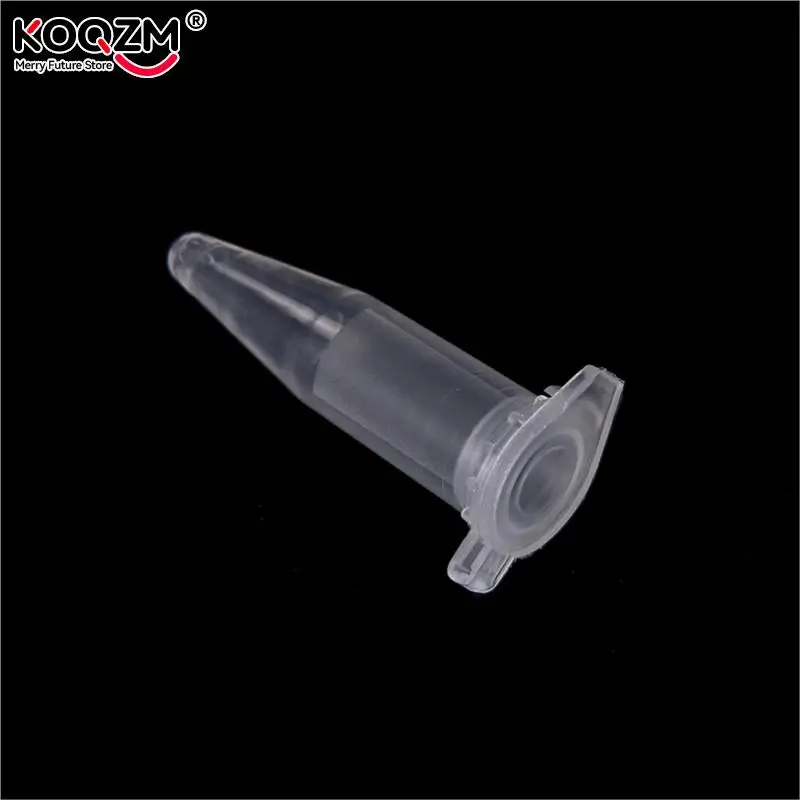 100 PCS 1.5ml Lab Clear Test Tube Centrifuge Vial Snap Cap Micro Plastic Container for Laboratory Sample Specimen Lab Supplies
