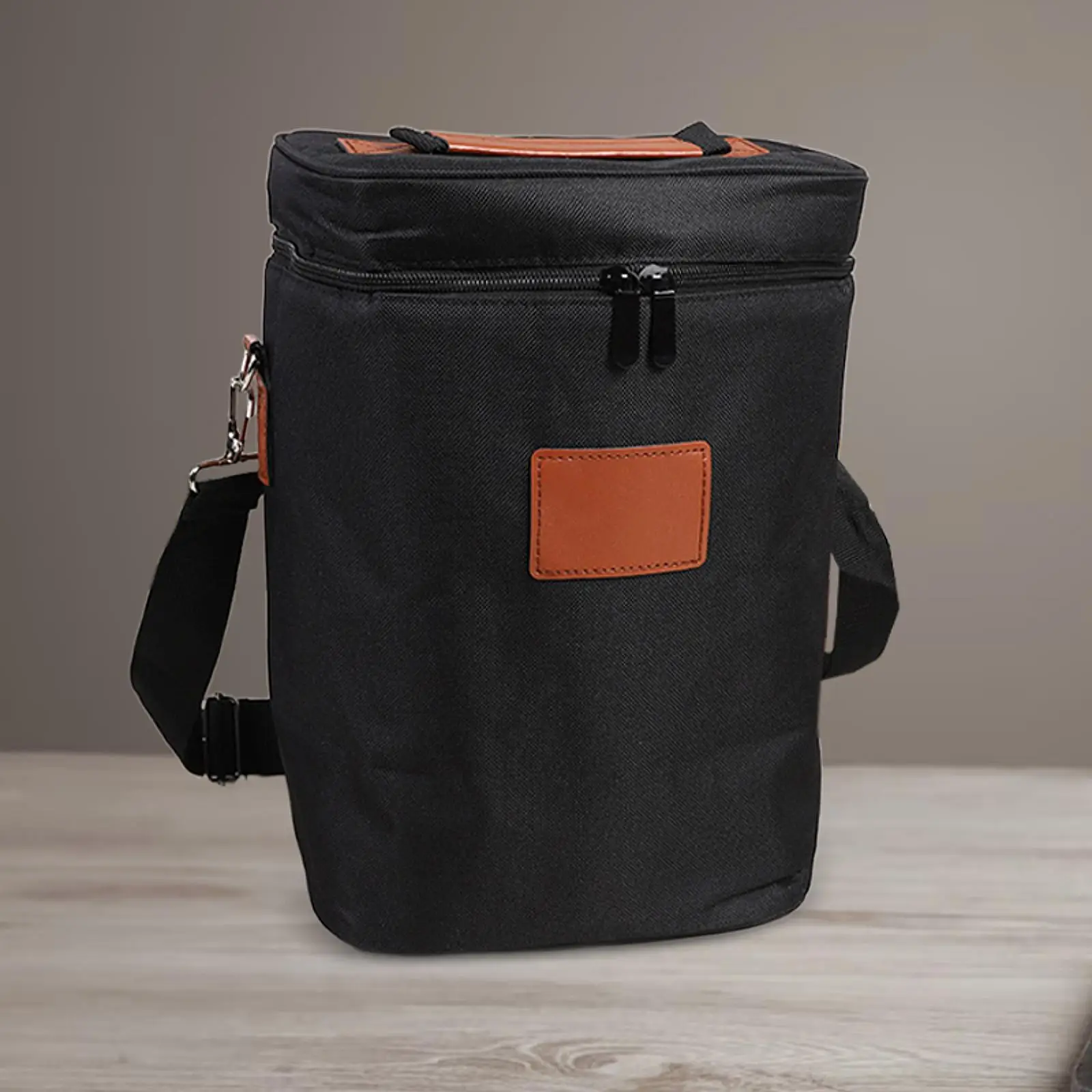 Red Insulation Bag Store 4 Bottles Picnic Bag Cooler for Park Milk