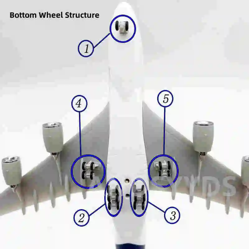 ダイキャスト 30 センチメートル 1/240 スケール樹脂エアバス A380 UAE