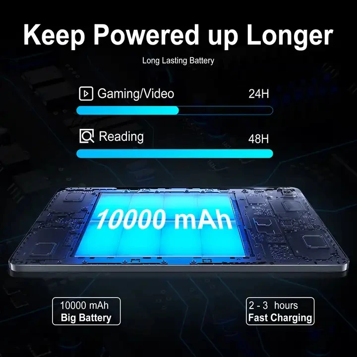 2024 New 13 Inch Large Screen 2160*1440 IPS 10000mAh Battery 8GB+256GB Phone Call 5G WIFI Google Play tablet Laptop Kids tablet 5