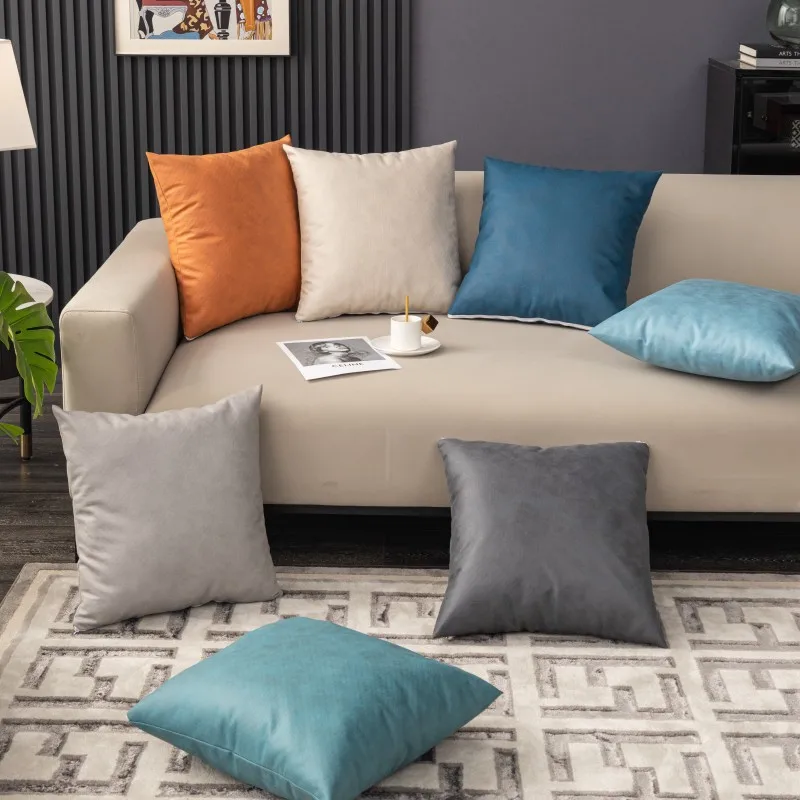 

Pillow Cover Cute Living Room Decoration Home Decor Cushion Cover 45x45 Square Velvet Gift Polyester Linen Poster Bed E0676