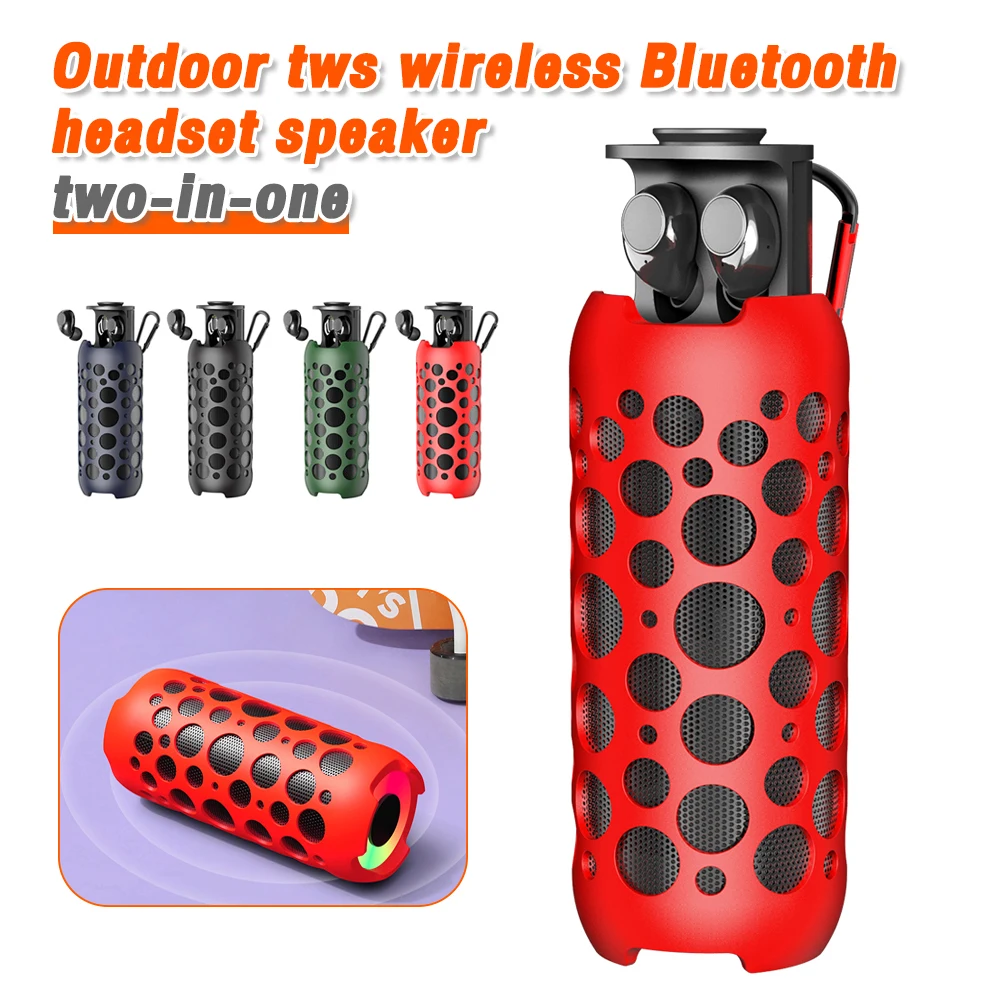 

Portable Bluetooth-compatible Speaker Sound System 3D Stereo Surround Wireless Outdoor Waterproof TWS Speakers With TF USB