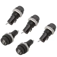 5x20 MM Automobile Fuse Holder Socket Insurance Tube Socket 10A 250V AC 15A 125V AC 1