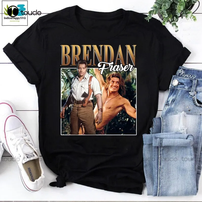 

Brendan Fraser Vintage T-Shirt Brendan Fraser Shirt Rick O'Connell Shirt The Mummy Shirt George Of The Jungle Shirt Actor Shirt