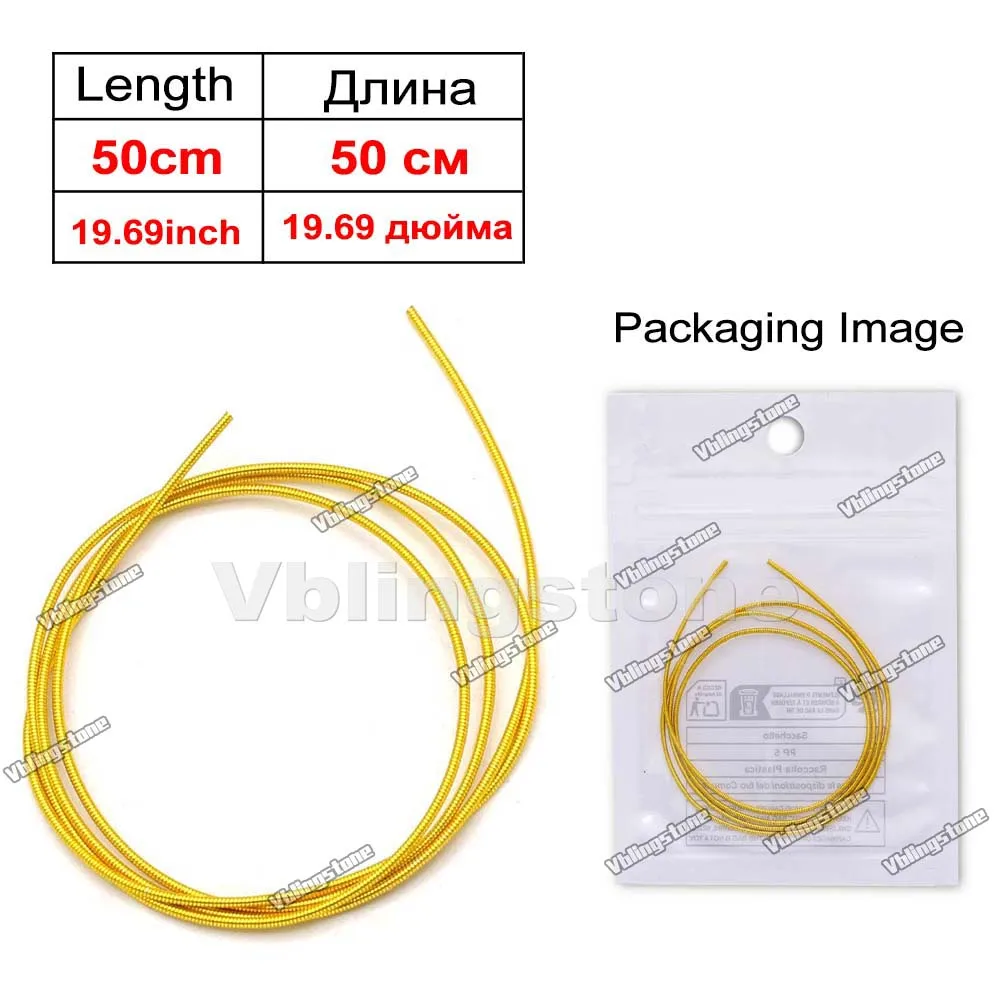 50cm/봉지 구리 하드 와이어 프렌치 불리온 와이어 쥬얼리 액세서리 금속 징프 자수실 수제 DIY 배지 쥬얼리 제작
