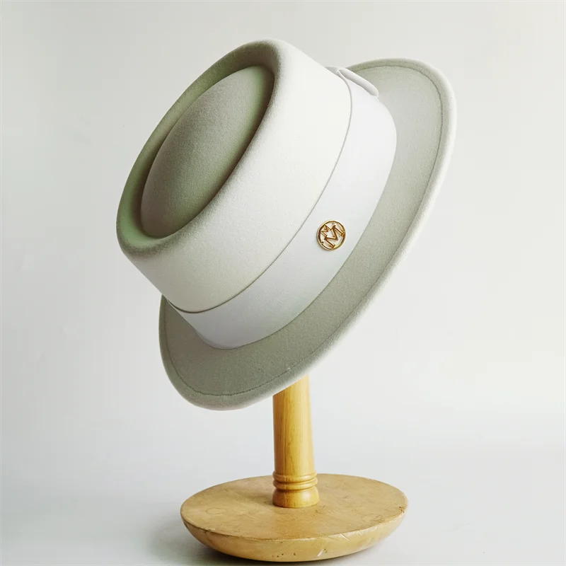 2026 Fedora Hut im britischen Stil, 4,5 cm breite Krempe, Herrenmode Herbst/Winter Pork Pie Hut, Hochzeitshut, Jazz Hut, Gorras para hombres – Detail 21