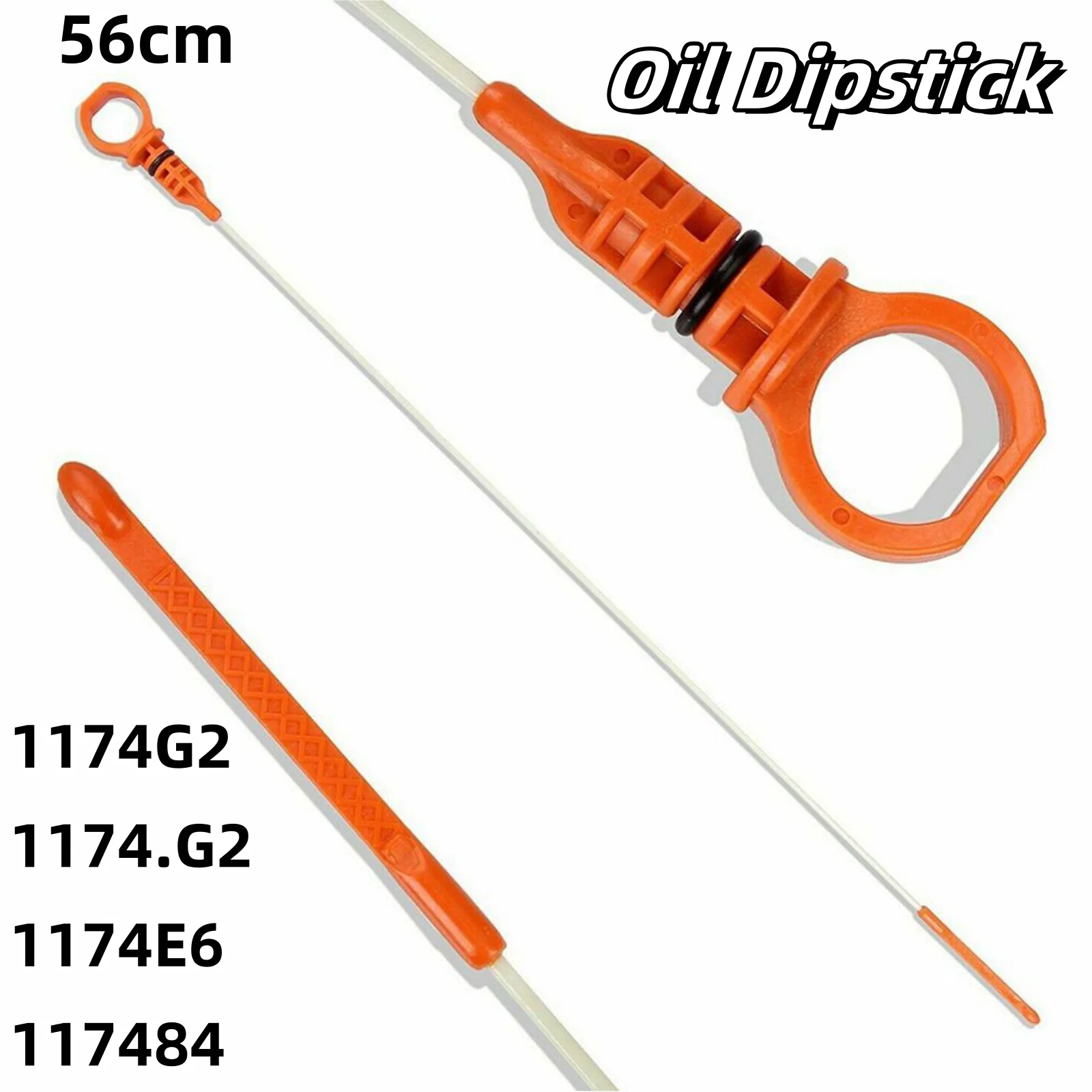 Car Engine Oil Level Dipstick Engine Oil Dipstick For Peugeot For Citroen 1.6 Hdi 1174G2 1174.G2 1174E6 117484 56cm