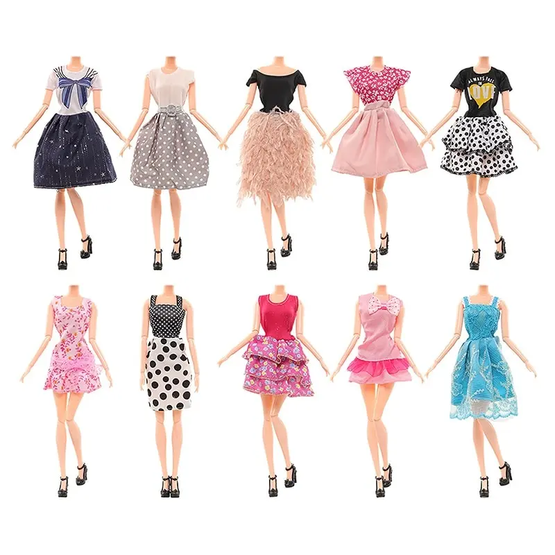 1PC Dollhouse Miniature Doll Dress Short Skirt Blouse Summer Casual Priness Dress Wear Clothing For 30cm Dolls Fashion Clothes 5 1PC Dollhouse Miniature Doll Dress Short Skirt Blouse Summer Casual Priness Dress Wear Clothing For 30cm Dolls Fashion Clothes