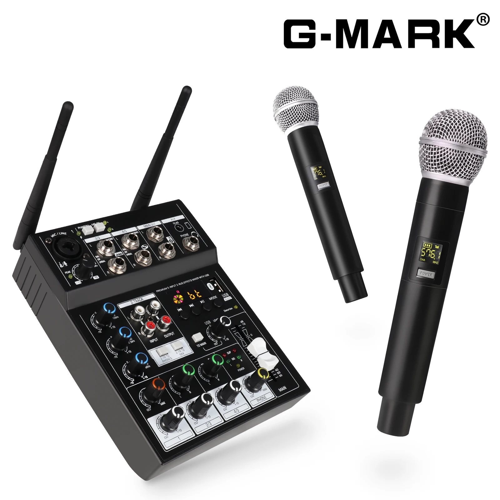 Microphone sans fil avec centre commercial audio Studio G-MARK 4