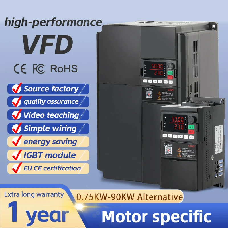 

NEW FKSI VFD Inverter 0.75KW 1.5KW 2.2KW 5.5KW 7.5KW 1P 3P 220V 380V Output Frequency Converter Variable Frequency Drive