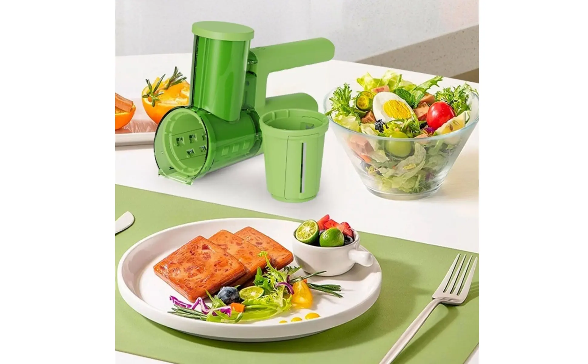 Electric Vegetable Cutter Interchangeable Mini Food Cutter Handheld Vegetable Cutter Single-Press Function for Home Bar Electric Vegetable Cutter Interchangeable Mini Food Cutter Handheld Vegetable Cutter Single-Press Function for Home Bar