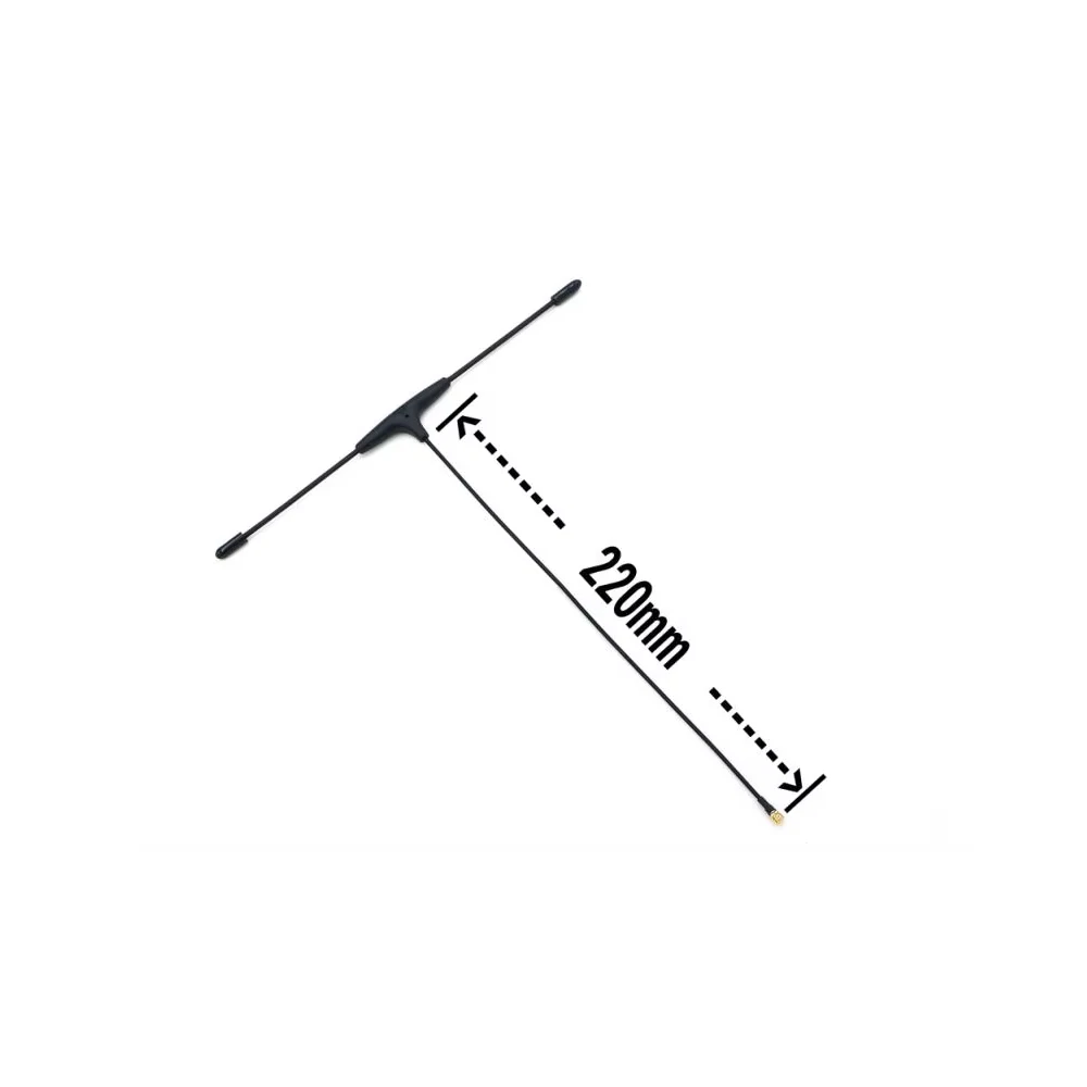 Antenne Immortal T v2 pour Quad de Course - Sensibilité et Durabilité Améliorées, installée sur un châssis de drone, angle arrière.