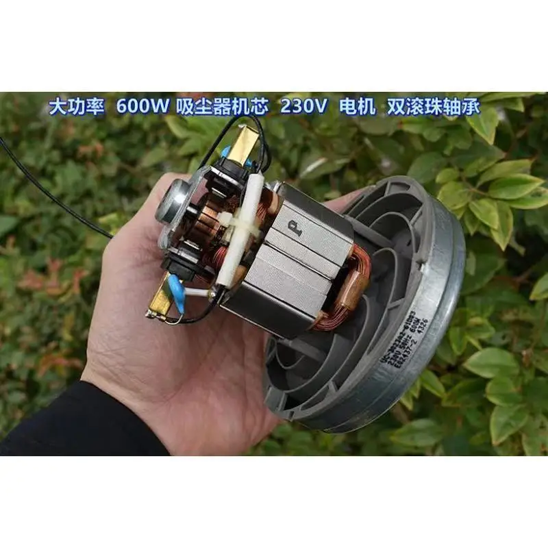 220V 600W Vacuum Cleaner Motor DIY Dust Collector Turbo Fan Double Ball Bearing High Speed Motor td04l 10gk turbo for 4d95le pc78us 6 engine high quality pc130 8 turbocharger 49377 01610 49377 01611