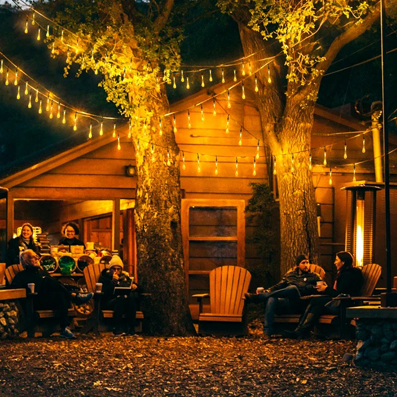 5-12m Water Droplets Solar String Lights Waterproof Outdoor Decoration Garland Fariy Lights Christmas Wedding Party Garden 2