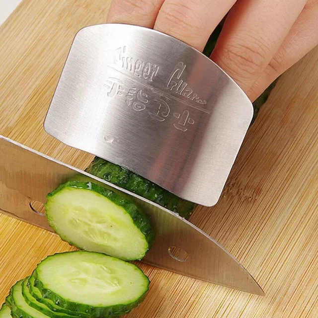 Kitchen Cooking Tools Stainless Steel Finger Hand Protector Guard Personalized Design Chop Safe Slice Knife 1