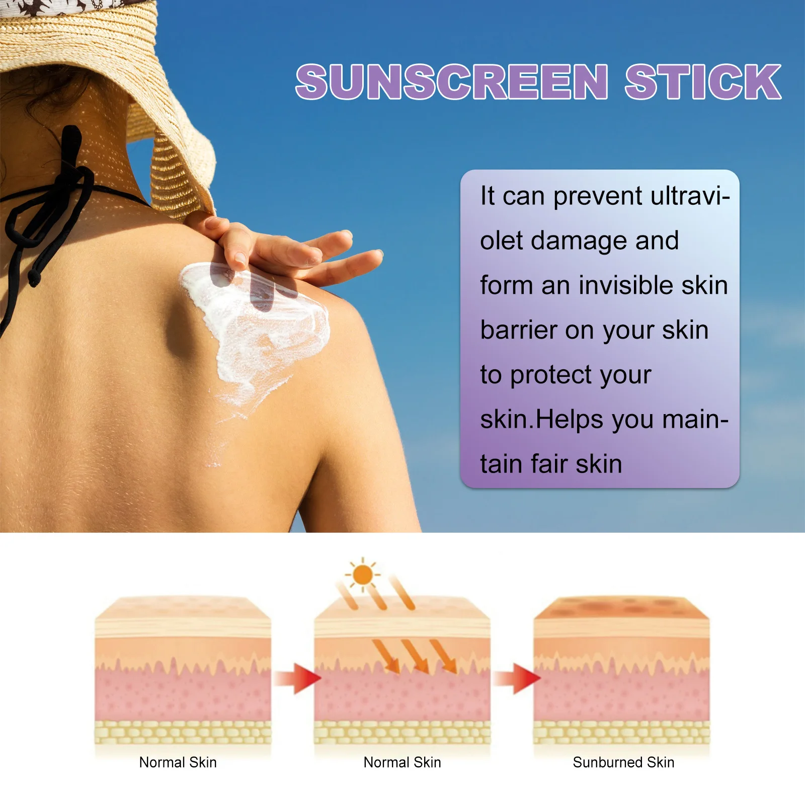 Body Sunscreen Cream SPF50 Light Weight Long Lasting Hydrating Keep Brightening Repair Foundation UV Protection Facial Sunblock