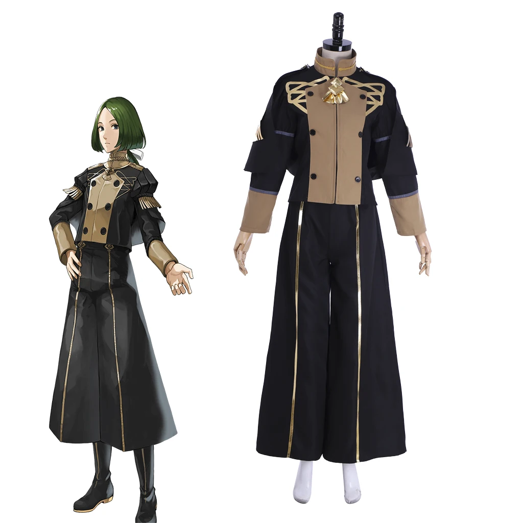 

Linhardt Cosplay Fire Emblem: Three Houses Game Costume Women Fantasia Battle Suit Halloween Carnival Party Warrior Uniform Show