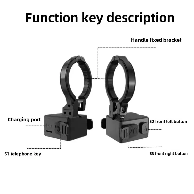 Cycling mobile Bluetooth remote control Walda HERDT B7 rider operation to switch songs to dial the phone shot