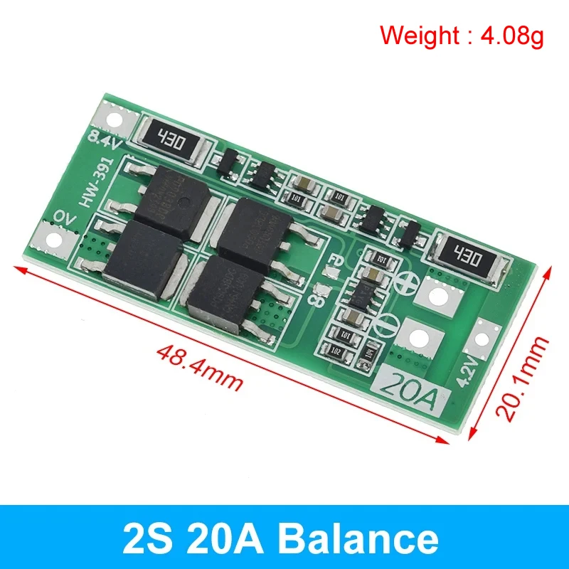 Enhanced Lithium Battery Charger Protection Board with Balance Function, 40A-60A Capacity