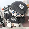 20cm No Attribute Demon Cat Kawaii Cool Handsome Boy Hoodie Hat Costume Set Plush Doll Change Clothes Outfit Cosplay Xmas Gift 5
