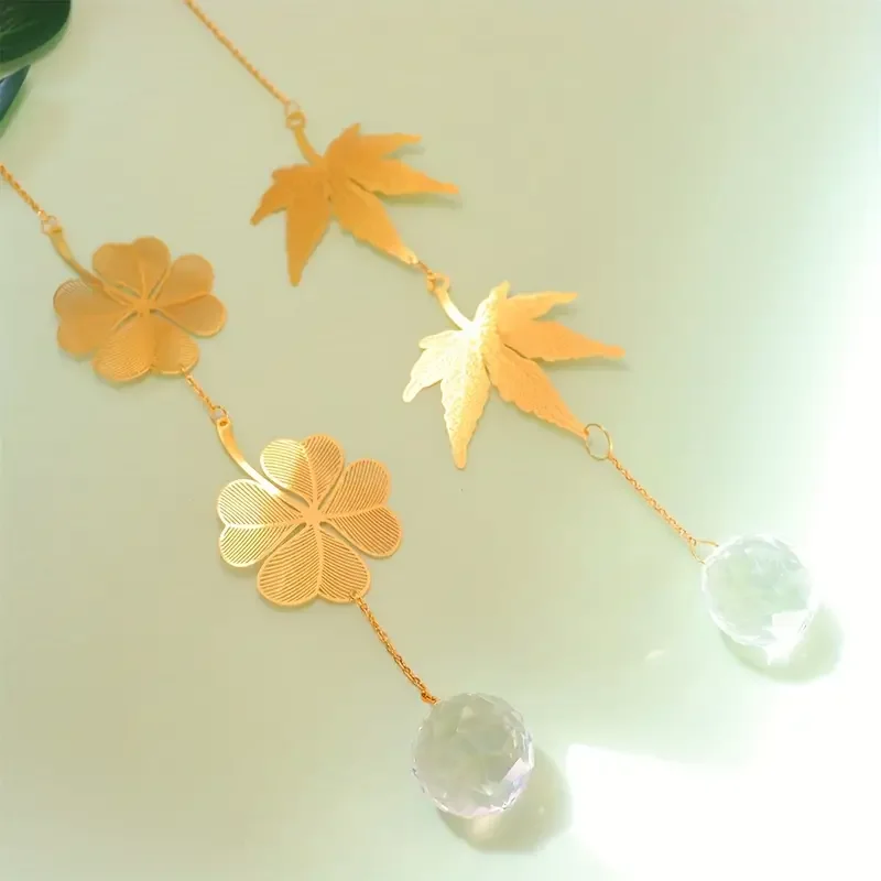 1pc crystal sun trap, plant flower pendant, used for wedding party home decoration car hanging decorations, outdoor decoration