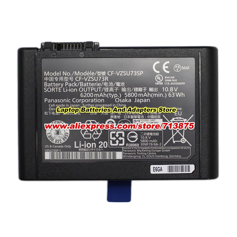 Genuine CF-VZSU73U Battery CF-VZSU73R CF-VZSU73SP 63Wh for
