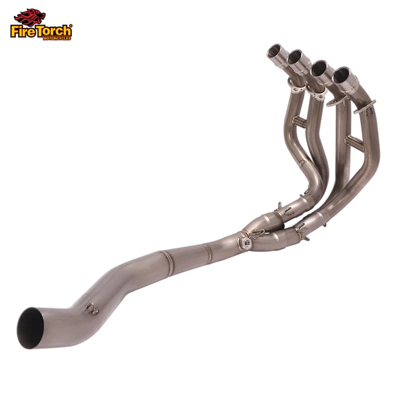 For KAWASAKI ZX-25R Ninja 25R ZX25R ZX 25R SE KRT 2020-2023 Motorcycle  Exhaust Escape Modify Titanium Alloy Front Mid Link Pipe