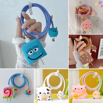 14820-e9a30f.jpg 4 sztuki zestaw osłony na kabel dla iPhone