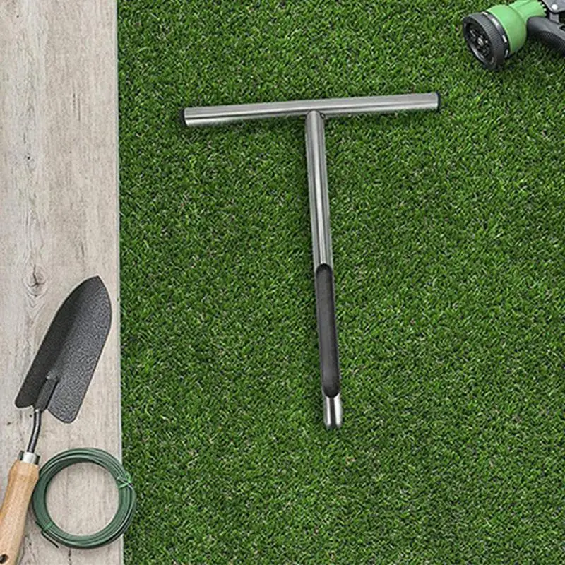Soil Sampler Stainless Steel Soil Tester With T-Shape Handle Garden And Lawn Maintenance Tools Plant Care For House Plant Garden