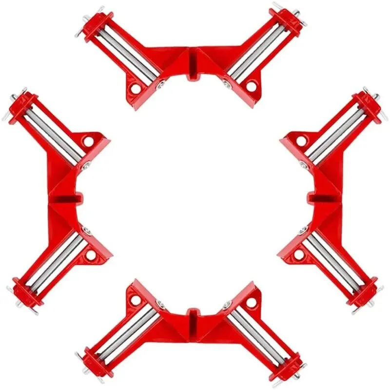 90 Degree Angle Clamps Carpentry Frame DIY Glass Clamps Angle Hand Tools Degree Toggle for Woodworking 4PCS