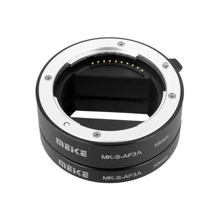 Meike MK-S-AF3A Metal Auto Focus Macro Extension Tube 10mm 16mm for Mirrorless