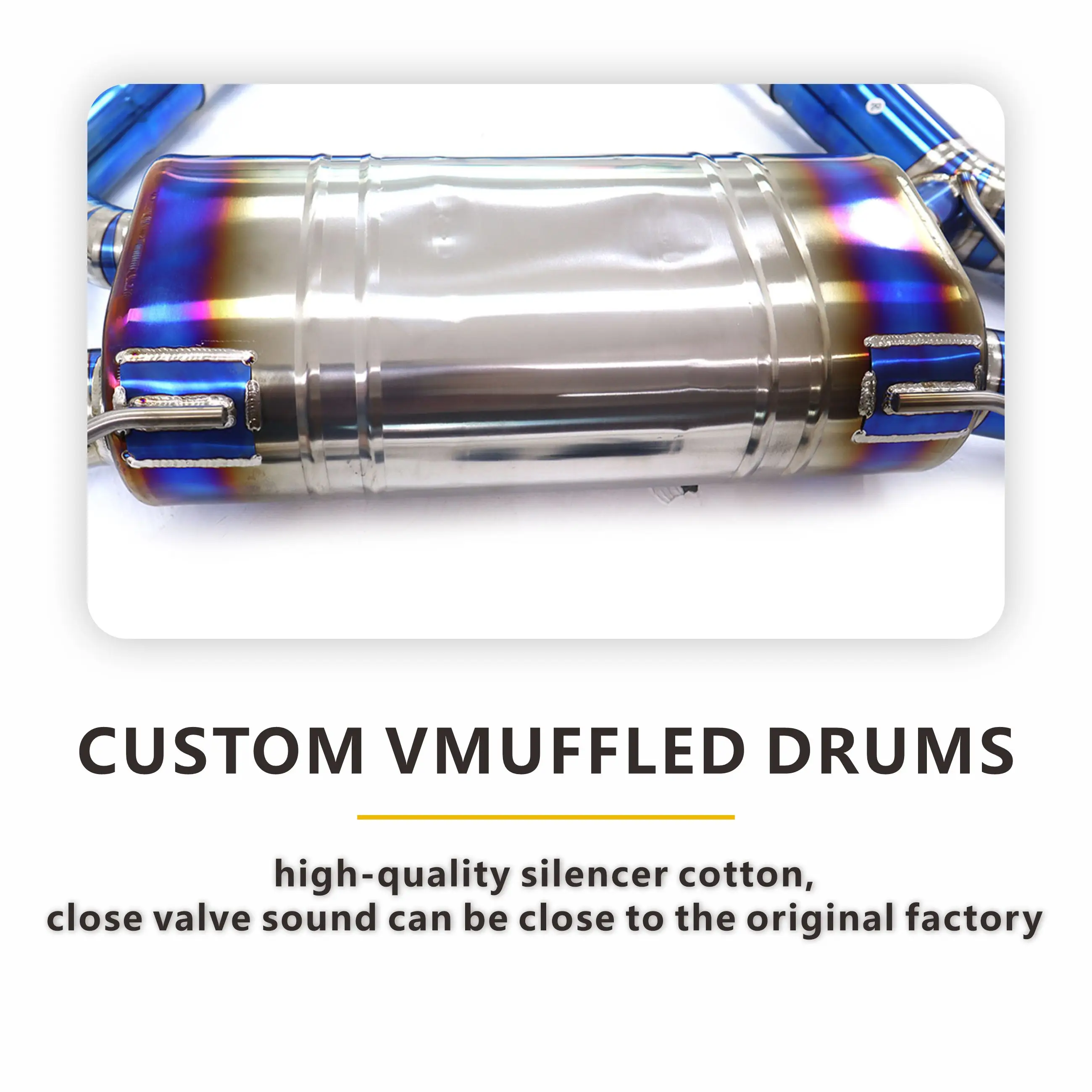 Suitable for Alfa Romeo Guilia 2.9T Ti alloy Catback Performance Exhaust System Muffler With Valve Lossless installation